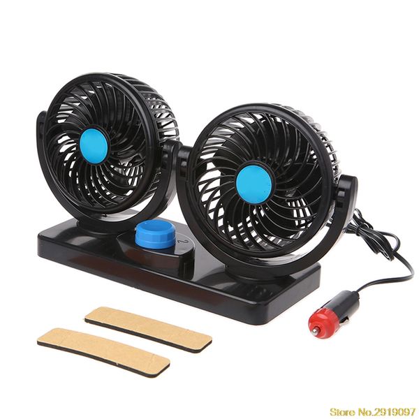 

new mini electric car air cooling fan air conditioner rotating 2 gears adjustable 12vping support