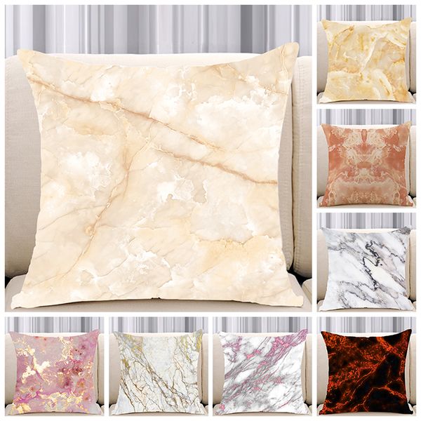 

dietney digital printed marble pattern cushion cover pillowcase for home decor sofa car bed 45x45cm pillow case