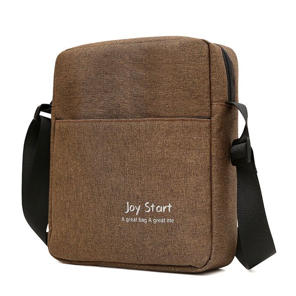 

messenger bags fashion classic men nylon leather square solid color zipper shoulder bag personlity classic male crossbody bag