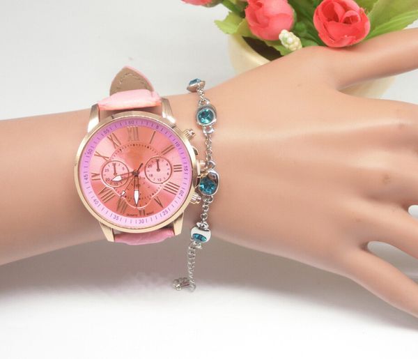 

1pc quartz watch leather band women ladies men fashion bracelet wrist watch wristwatches clock relogio feminino masculino, Slivery;brown