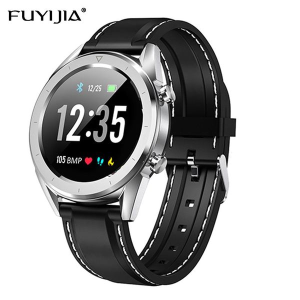 

fuyijia 2019 new sports intelligence relogio male smart watch men's women watch waterproof ecg heart rate, Slivery;brown