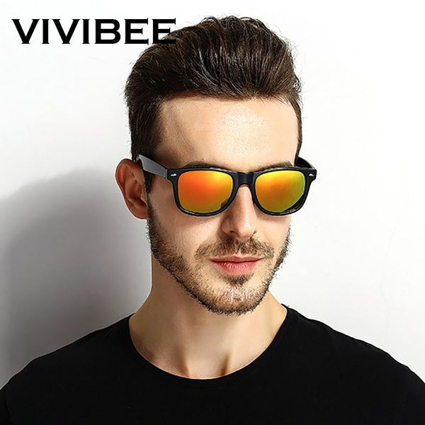 

vivibee classic black frame polarized sunglasses for men uv400 driving polarised lens casey neistat glasses mirror 2019 mens