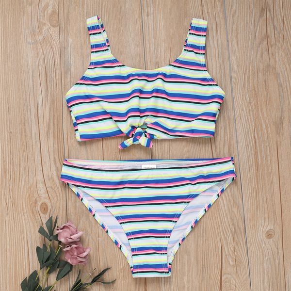 

girls two pieces swimsuits summer 2019 large girls swim beach wear lovely tankini suits for children swimwear g1-cz957