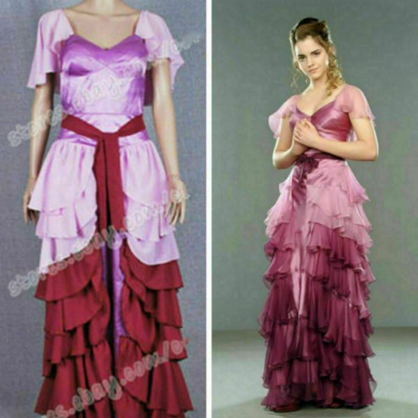 

new hermione granger yule ball dress halloween cosplay costume, Black