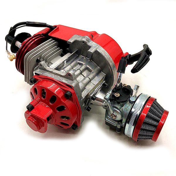 

49cc high performance engine 2 stroke алюминиевый прицепные start для мини карманный велосипед go kart dirt bike petrol мотороллер