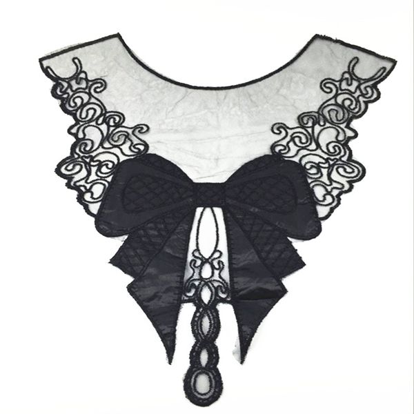 

bowknot lace applique diy sewing craft black