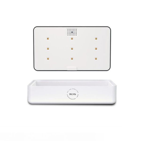 

portable uv sterilizer box case with adapter wireless charge disinfection machine for mask phone watch glasses underwear toothbrush ljja3984