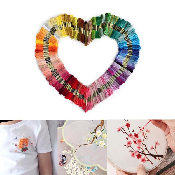 

50шт смешивать цвета хлопок шитье мотков вышивка крестом вышивка нитки мулине набор для вышивания линии diy швейные инструменты, Black