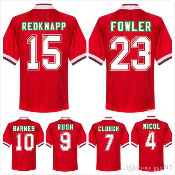 

retro 1993 1994 1995 soccer jersey 93 94 95 vintage stewart clough football shirts classic fowler rush barnes ruddock camiseta de futbol, Black;yellow
