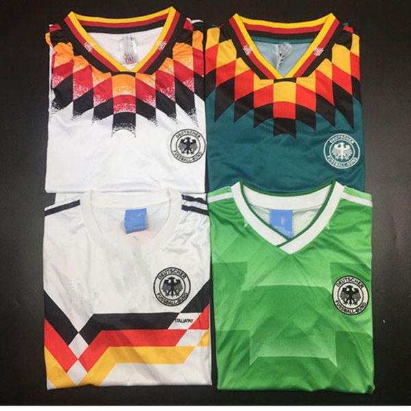 

Retro occer jer ey germany 88 away green matthau deut chland trikot klin mann 90 94 1988 1990 1994 vintage cla ical kit football hirt