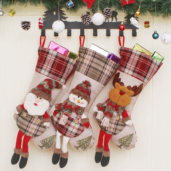 

christmas decoration for home party santa stocking candy gift packing bag merry christmas socks festival party ornament supplies