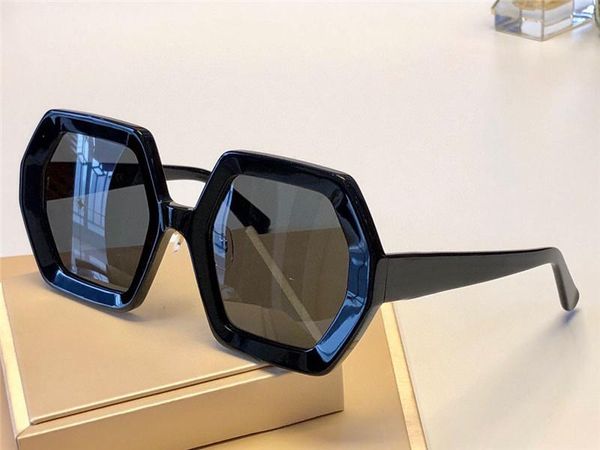 

new fashion designer women sunglasses 0708 square frame function popular simple generous catwalk style uv400 protective eyewear, White;black