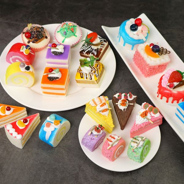 

pu restaurant simulation mini fruit bread cake food model artificial decoration window pgraphy store display 6pcslot pet supplies