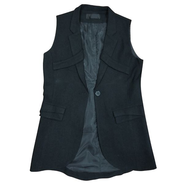 

2019 spring and summer tide men's new vest korean version of the men's fashion personality nightclub costumes casual wear, Black;white