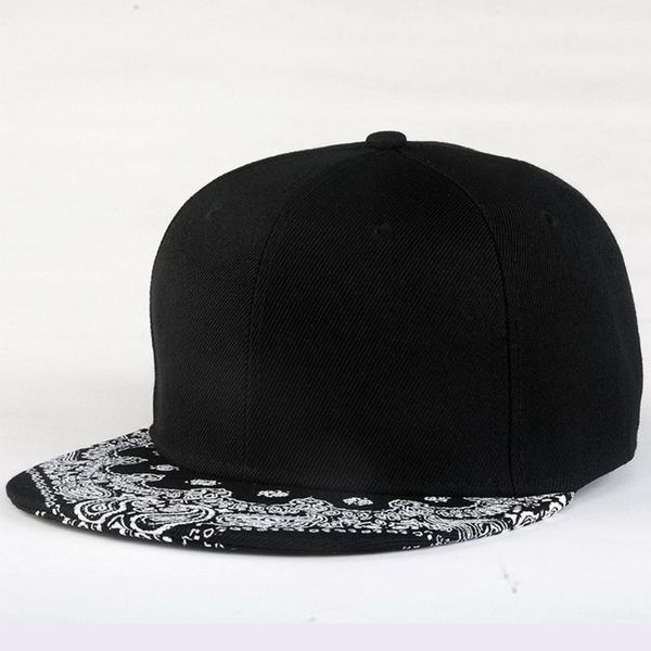 

white paisley pattern black hat new fashion outdoor man women summer baseball cap sun hat adjustable hip hop snap back caps, Blue;gray