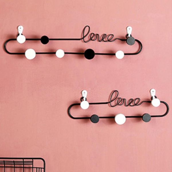 

iron love letter key hanger wall shelf wall mounted storage rack for bedroom decor diy girls room decoration holder