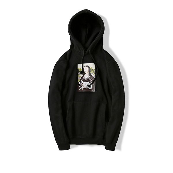 

ripndip hoodie boutique mens designer hoodie luxury high end brand sweatshirt tide brand classic cat printing cotton plus velvet sweater, Black