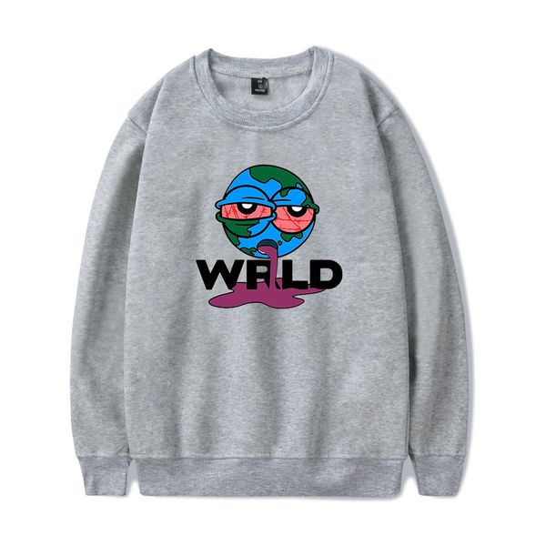 

мужские кофты сок wrld уличная мода стиль свободные флис с капюшоном мужской свитер многоцветные повседневные печати толстовки, Black