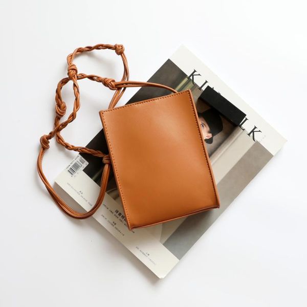 

100% genuine leather bag designer shoulder bags obag mobile phone holder women's handbags small cross body bags quality