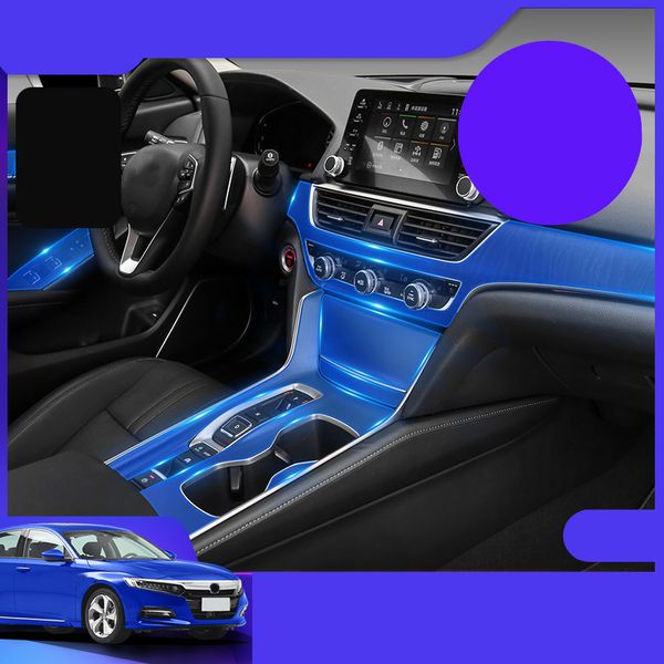 

lsrtw2017 tpu transparent car interior gear dashboard film protective sticker for accord 10th 2018 2019 2020 anti-scratch
