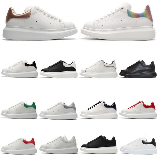 

2019 Fashion luxe Woman Casual Sport Shoes White Rainbow Golden Triple Black reflective Red Python Mens Trianers Luxury Designer Sneakers