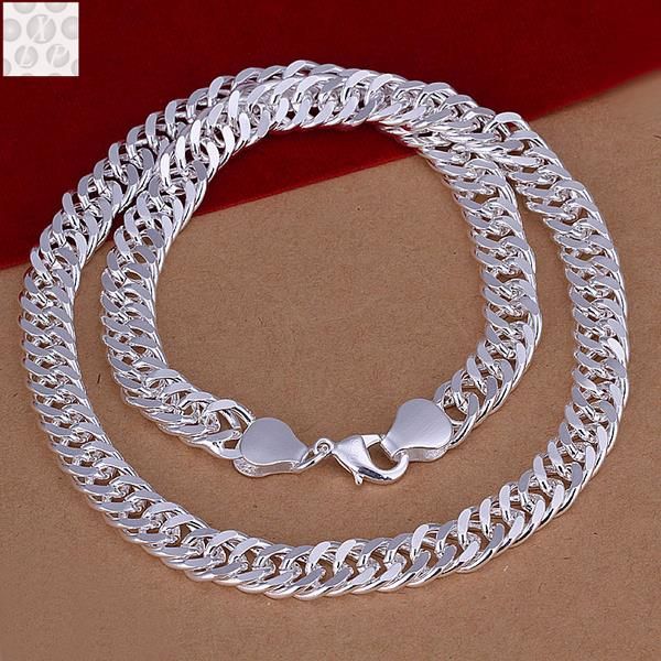 

n039 brand new fashion popular chain necklace jewelry, Silver