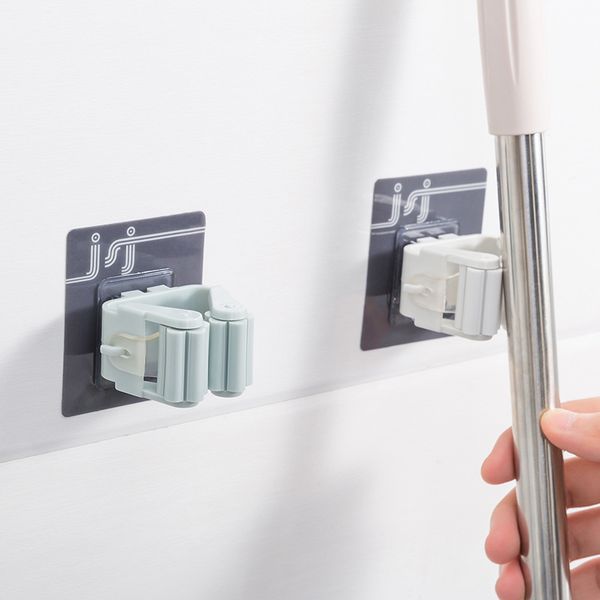 

wall mop hook hanging rack strong suction brush broom hanger storage rack home bathroom hook holder shower