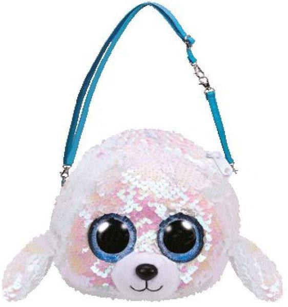 

cute big eyes plush animals icy seal sequin purse shoulder messenger bag women mini small sling bag crossbody bags