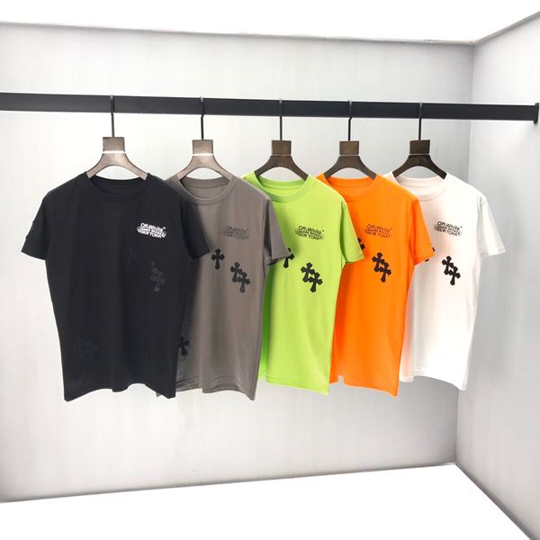 

2020ss spring and summer new high grade cotton printing short sleeve round neck panel t-shirt size: -l-xl-xxl-xxxl color: black white 0a5x, White;black
