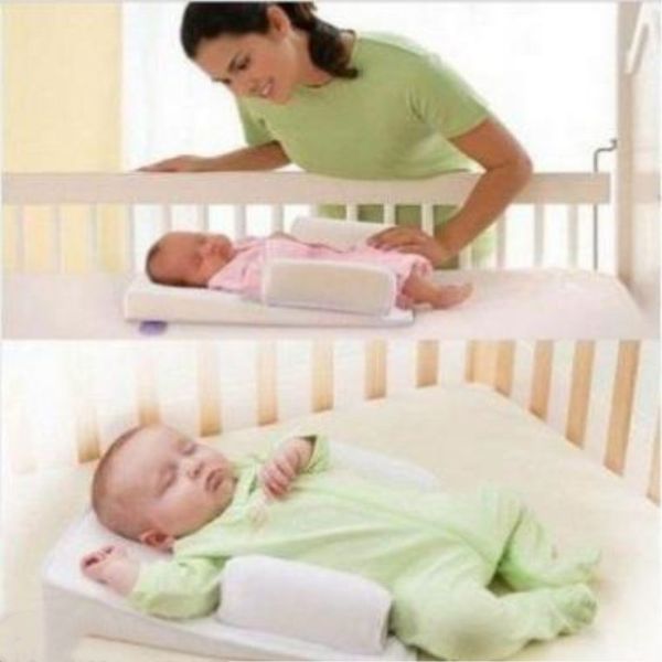 

baby anti-roll pillow infant sleep prevent flat head positioner pillow newborn vent safe sleeping nursing