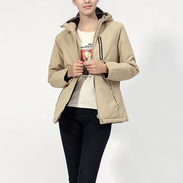 

mens womens winter electric heating vest temp control usb hooded coat jackets