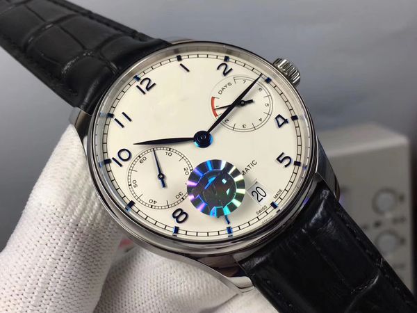 

Роскошные ZFFF 316L Сталь Португальский 7 Дней IW500710 SS / LE 52010 Автоматические Мужские Ча