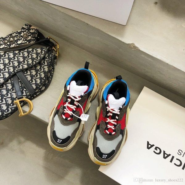 

triple s clear sole sneakers, r brand casual sneakers, stylish flat-bottomed comfort, size 35-45, with original box,tt