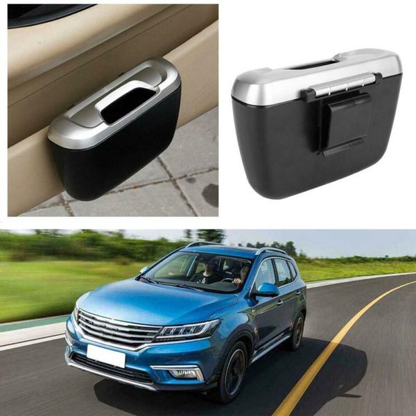 

1set 110x65mm car trash can rubbish waste garbage bin holder lightweight storage box auto interior accessories
