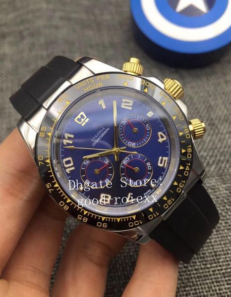 

men's ceramic bezel 2813 mechanical 116515 watch mens blue 116506 cosmograph watches men 116518 rubber superlative116519 wristwatches, Slivery;brown