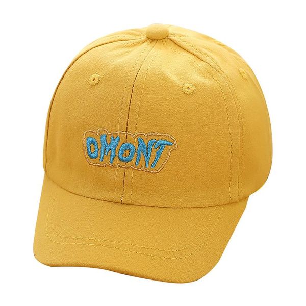 

children's hat embroidery alphabet children's baseball cap hat wild outdoor sun adjustable sports caps 0125, Blue;gray