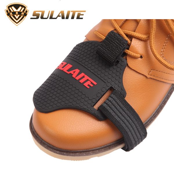 

1 pc motorcycle shoe boots cover shifter lever guards wear-resisting anti-slip motorbike rubber sock pad protection tie