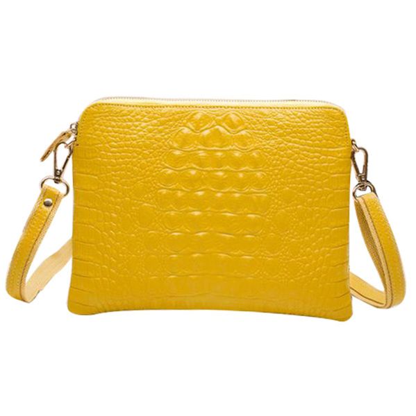 

fggs women messenger leather bags handbags famous brands designer fashion bag(lemon yellow