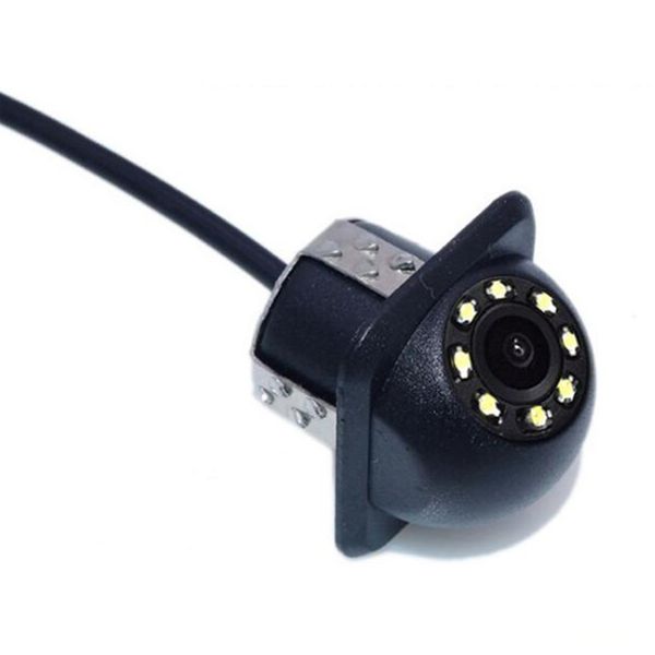 

universal side monitor 8 led parking easy install reverse intuitive waterproof rear view car camera night vision hd 170 degrees