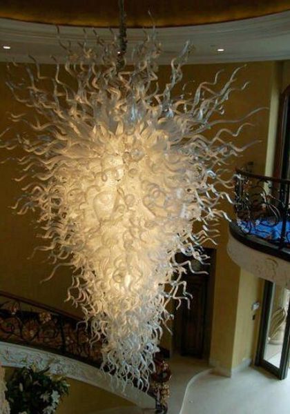 

pendant lamps contemporary chandeliers lighting white pendant-lamps led light hand blown glass chandelier for art decoration