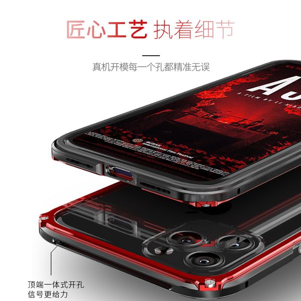 

2 in 1 hybrid aluminum metal case for iphone 11 pro max shockproof tempered glass cover for iphone 11 pro x xr xs max coque