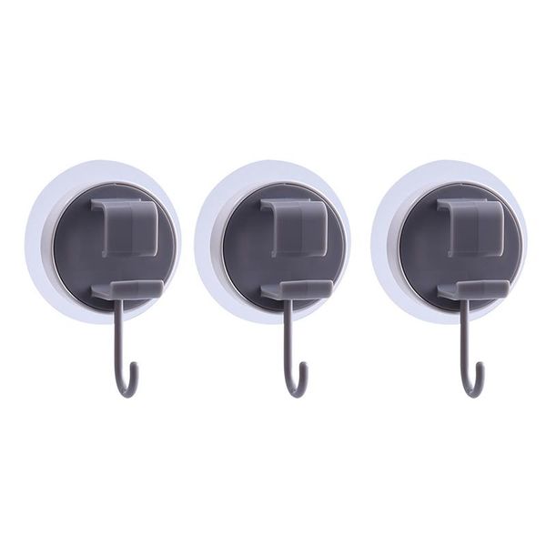 

3pcs hooks practical simple hanging of hole traceless towel hooks kitchenwares for kitchen bathroom