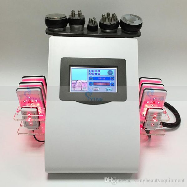 

professional 6 in 1 diode lipo laser slimming skin tightening system rf vacuum ultrasound cavitation fat reduction cellulite removal machine