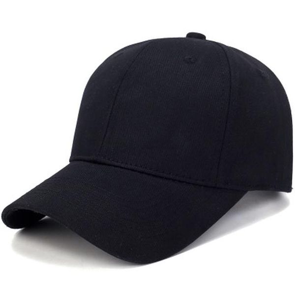 

2020 new summer pure cotton light board solid color baseball cap men's cap outdoor sun hat female wholesale jltwb, Black;white