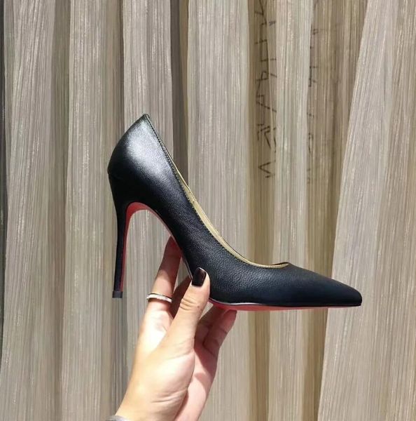 

2020 uxury designer shoes women dress shoes red bottoms high heels 8cm 10cm 12cm nude black w white leather womens toes pumps