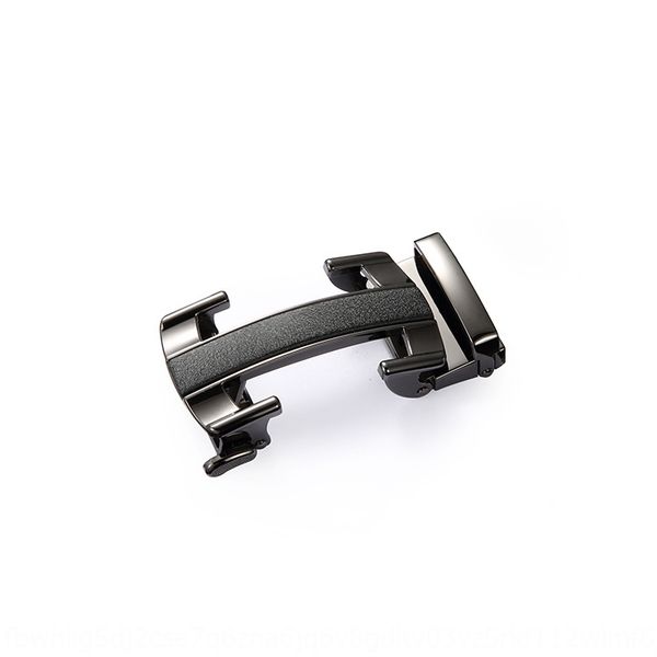 

9q2c0 men's business straight zinc alloy automatic leather head men's business belt straight zinc alloy automatic buckle belt buck, Slivery;black