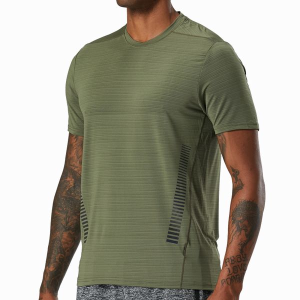 

male running t-shirt compression fitness workout shirts gym quick dry sports print short sleeves training 2020 men gym shirts, Black;blue