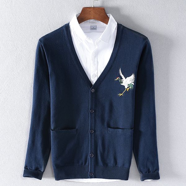 

new arrival long sleeve cardigan cotton sweater men brand comfortable mens sweater autumn and winter sweaters male sweatshirt, White;black
