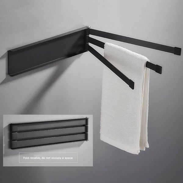 

towel bar rotating stainless steel towel rack hanger bathroom wall mounted holder organizer bathroom kitchen storage