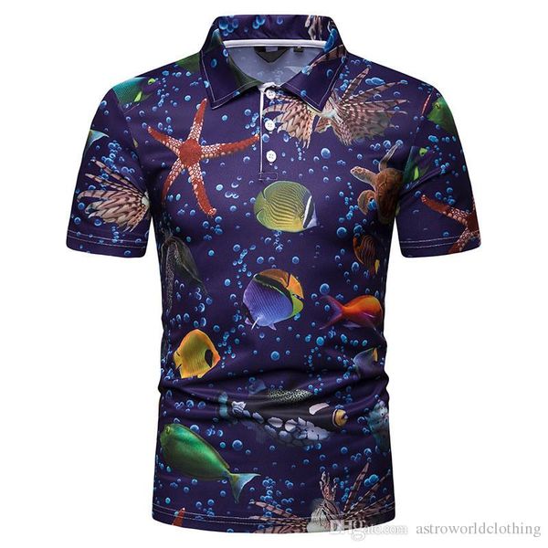 

синего printed дизайнер mens tshirts sea world нагрудной шея короткий мужской рукав летней тощий мужской тройники, White;black